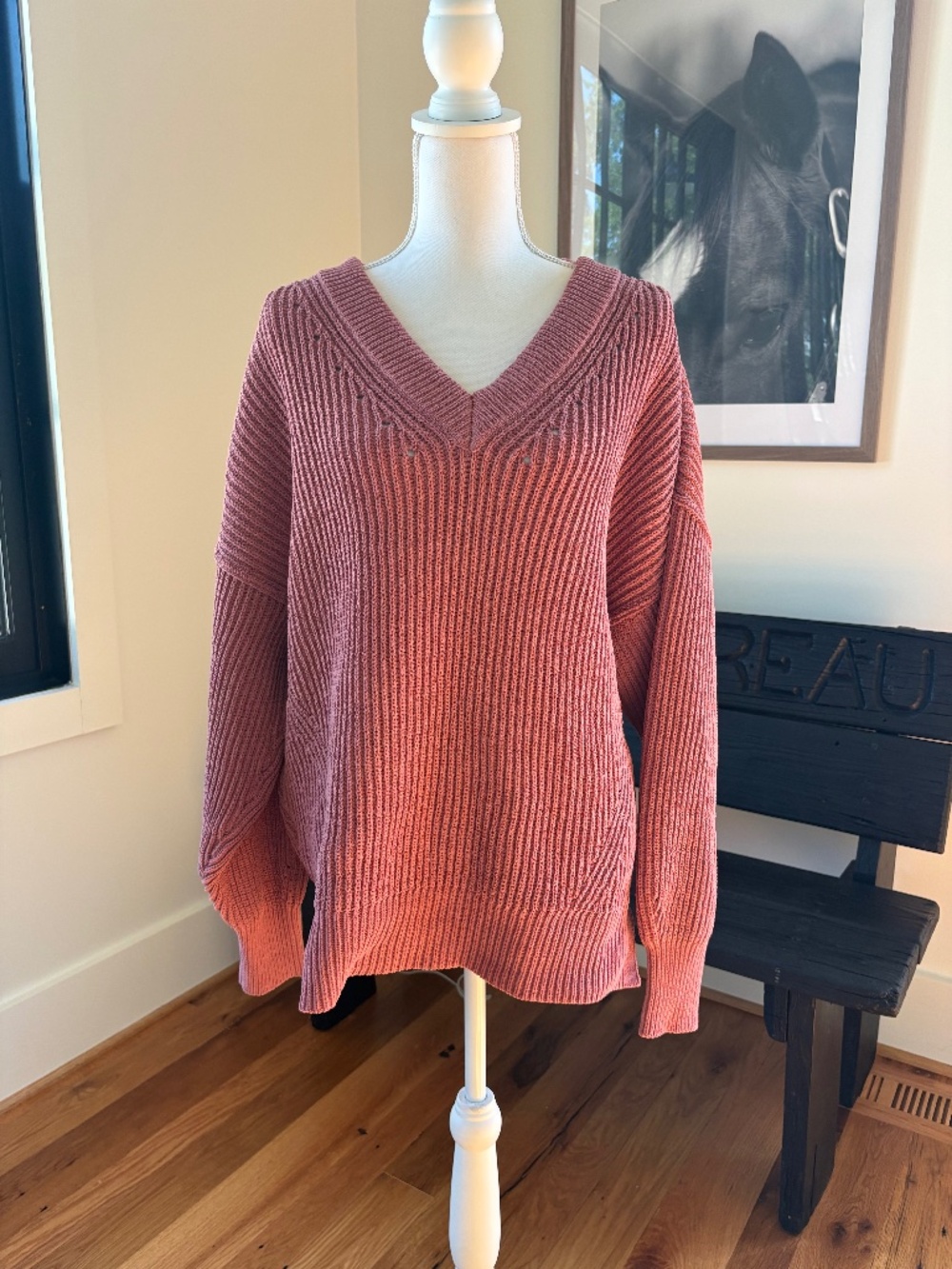 Aerie Beyond Chenille V-Neck Sweater